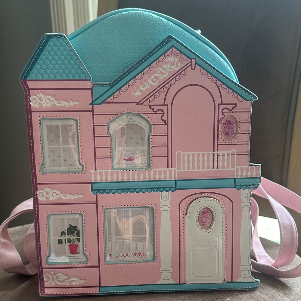 BARBIE pink & Teal Dollhouse Crossbody Bag